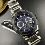 星晴錶業 BOSS伯斯手錶編號:HB1513360 黑色錶盤黑銀錶殼石英機芯三眼,運動 示範什麼叫做微時尚
