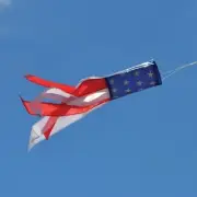 24” Small STARS & STRIPES Printed WINDSOCK wind décor, ITB-4850, In the Breeze