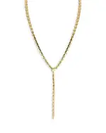 Aqua Serpent Lariat Necklace, 16 - Exclusive