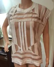Brand New $390 Sass & Bide The Magnified Size 40 Or 10 Top Blouse T Shirt