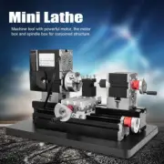 Mini Metal Lathe 12000Rpm 60W Motorized Lathe 12V DC/5A DIY Woodworking Tool