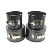 4 Pcs Springform Pan (4inch 5inch 6inch 7inch) Cake Tin for Baking Detachab