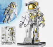 2023 966Pcs Mechanical Spaceman Space Astronaut Building Blocks Set with Stand