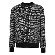 [Versace Jeans Couture] Versace Jeans Couture Logo-print Sweatshirt S BLACK/WHITE