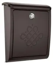 Bordeaux™ Locking, Wall-Mounted Mailbox for Outside, Decorative Metal Galvani...