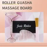 Jade Roller Gua Sha Facial Massage Eliminate Puffiness Wrinkles Women RomQZ