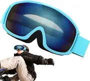Over Glasses Ski Goggles | Anti-Fog Ski Goggles Double-Layer Snow Goggles,Adjustable Snowboard Goggles Over Glasses Spherical Ski Accessories for Adults