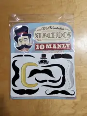 Mr. Moustachio's Stach'oos 10 Manly Tattoo Mustaches