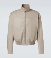 [McQueen] McQueen Logo cotton gabardine jacket AU 96 beige