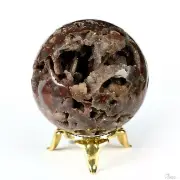 2.0" Geode fluorite Hand Carved Crystal Ball/Sphere, Crystal Healing