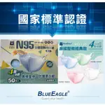 附發票~台灣製造藍鷹牌N95成人3D立體口罩NP-3DMU系列(有鼻樑壓條)