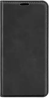 [YKNIUFLY] Case for Oppo A57 4G, PU Leather Flip Folio Wallet Cover, with Card Slots, Case Cover for Oppo A57 4G.(Black)