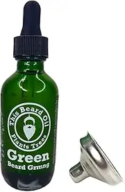Natural Beard Oil - Unscented - This Beard Oil Plants Trees from Green Beard Grmng - Simple Recipe Included: Jojoba, Hempseed, Meadowfoam Seed, & Fractionated Coconut Oil