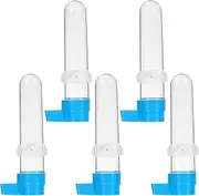 TEHAUX Automatic Bird Water Dispenser, Bird Drinker Cage Feeders Parrot Water Bottle Canary Water Bottle Pet Water Dispenser Bird Drinking Tool Pet Drinking Bottle Plastic Cone Tail