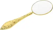 OATIPHO Retro Handheld Optical Magnifier with Embossed Handle High Magnification for Reading and Observation Ergonomic Grip for Comfortable Use Lightweight and Portable Design