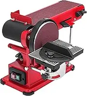 VEVOR Belt Sander 4" x 36", Disc Combo Sander 6",Electric Adjustable Bench Belt Sander 375W,Grinder Bench Sanding Machine With 4 Rubber Foot Pad