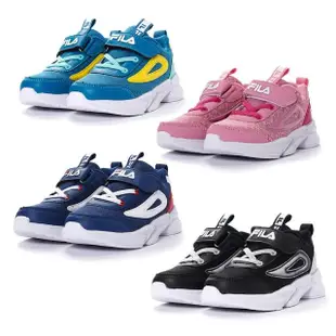 【FILA】輕量慢跑鞋 童鞋 兒童運動鞋(2-J823V-011/2-J823V-311/2-J823V-511/2-J823V-661 四色任選)