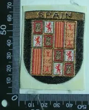 VINTAGE SPAIN SPANISH EMBROIDERED SOUVENIR FELT PATCH WOVEN CLOTH SEW BADGE