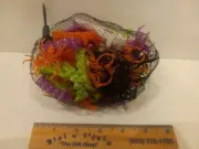 Bag Of Green Orange Purple & Black Spider Rings + Vampire Teeth, (2nd one)
