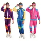 iiniim Kids 80s Retro Disco Costume Hip Hop Dance Clothes Jacket with AU