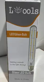 Led Edison Bulb 4 Pack T10/T30 4Watt Amber Base E26/E27