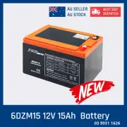 NEW 12V 15AH AGM SLA DEEP CYCLE Battery SCOOTER GOLF CART BUGGY Bike wheelchair