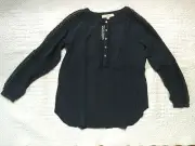 New with tags Ann Taylor LOFT Lacy Peasant Long sleeves Blouse Size XXS