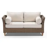 Carolina 2 Seater Outdoor Wicker Lounge - Outdoor Wicker Lounges