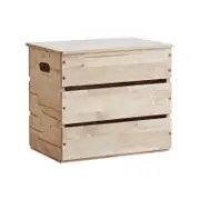 Natural Signature Single Raw Natural Multi-functional Wooden Storage Container/Box/Bench