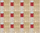 12x Philips 30ct Christmas Battery Op LED String Fairy Dewdrop Lights Warm White