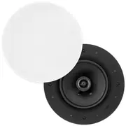 Pair of 6.5-Inch Ultra Discreet In-Ceiling Speakers Edgeless Frameless 60W RMS