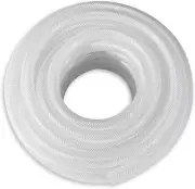 DAVCO 3/8" ID × 25 ft Clear Braided Plastic Vinyl Tubing 3/8"ID, Blue