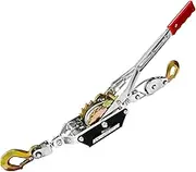 Come Along Winch 2-Ton (4400 Lbs) Pulling Capacity 7.54Ft 2 Hook Heavy Duty Power Cable Come Along Tool with Dual Gears Hand Winch Cable Automotive Hoist Winch Puller