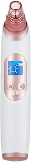 USB Rechargeable Blackhead Remover Vacuum - Face Pore Cleaner and Blackhead Extractor - Electric Vacuum Suction Tool for Blackhead Removal - Facial Skin Cleanser with 4 Heads