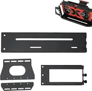 GPU Support Bracket, Adjustable Vertical Graphics Card GPU Mount with ARGB LED Lighting 7 PCI Slots, PCI E 3.0 X16 Graphics Card VGA Magnet Sag Holder Stand for ATX PC Case