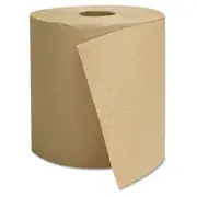 GEN Hardwound Roll Towels, 1-Ply, 8" x 800 ft, Brown, 6 Rolls/Carton G1825 GEN