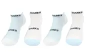 NRL Cronulla Sharks 4 Pairs High Performance Ankle Sports Socks