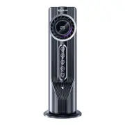 Tower Fan, Bladeless Desk Fan with 6 Speeds, Quiet Cooling, USB Plug-in Compact and Portable, Ideal for Bedroom, Home Office (Grey)