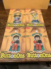 (4) 1984 Cabbage Patch Kids ButtonOns Sealed in Package