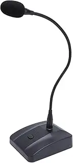 Desktop Gooseneck Wired Microphone, Table Mounted Corded Voice Condenser Mic, Cardioid XLR Desk Mic Adjustable Gooseneck for Lectures Meetings Streaming Video Conferencing