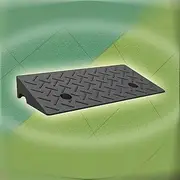 MAEEHDNKM Portable Wheelchair Ramp, Rubber Driveway Curb Ramps, 2" 5" 7" Rise Doorway Threshold Ramp, Steps Transition Ramp for Warehouse Sidewalk Steps(50x25x6cm)