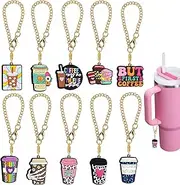 [Pabucle] Charm Accessories for Stanley Cup 10 PCS Cute Handle Charm for Tumbler Gifts for Women