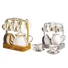 Porcelain Cups and Saucers Set Wedding Teapot European Porcelain Tea Set Service