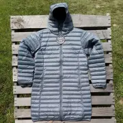 Columbia Women's Lake 22 Down Long Hooded Gray Jacket Size XL