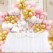 QueenDream White Wedding Tablecloth 90x90 Inch Sequin Fabric Table Cloths Rectangle Sparkle Anniversary Banquet Halls Christmas Decorations