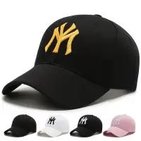 在飛比找蝦皮購物優惠-MLB棒球帽洋基NY棒球帽男女太陽帽情侶遮陽防晒帽子LA鴨舌
