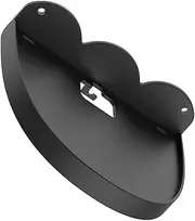 IWOWHERO Mini Wall Mounted Audio Rack Elegant Speaker Shelf Bracket for Home Decor Lightweight Design with Wire Winder Easy Installation Compatible with Smart Speakers