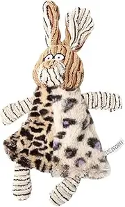 Bite Resistant Plush Molar for Dogs Educational Cartoon Animal Chew with Sound Light Brown Grain Bunny Design for Home and Shop Use Engaging Pet Plaything