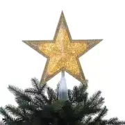 Christmas Tree Topper 10.75 inch LED Gold Star Tree Topper - Warm White LEDs