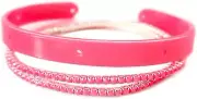 3 Pcs 70S 80S Neon Bracelets Set Cuff Lightning Acrylic Retro Beads Bangle Brace
